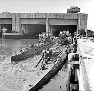 База немецких подводных лодок в Тронхейме